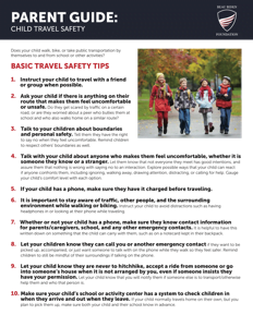 Parent Guide: Child Travel Safety